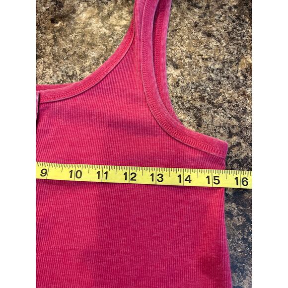 Chaser NEW Henley Snap Tank in Sangria Pink XS Sleeveless - Picture 6 of 7